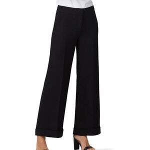 Derek Lam Collective Black Twill Wide Leg pants Size 46/10US